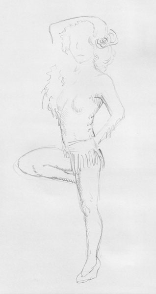 burlesque figure drawing